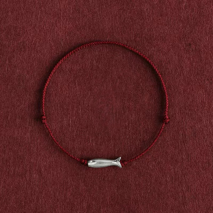 Kabbalah Lucky Koi Fish Red String Bracelet