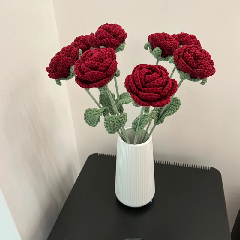 Love Blooms: Valentine's Day Knitted Roses