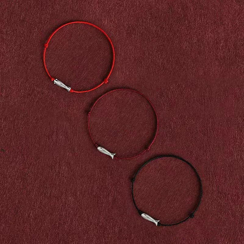 Kabbalah Lucky Koi Fish Red String Bracelet