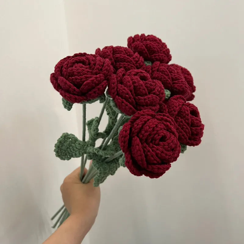 Love Blooms: Valentine's Day Knitted Roses